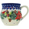 Polish Pottery Bubble Mug 8 oz Cardinal&#039;s Home UNIKAT