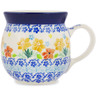 Polish Pottery Bubble Mug 8 oz Creamy Saffron