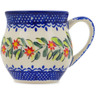 Polish Pottery Bubble Mug 8 oz Elegant Garland