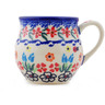 Polish Pottery Bubble Mug 8 oz Fanciful Ladybug