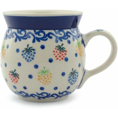 Polish Pottery Bubble Mug 8 oz Fiesta Berries