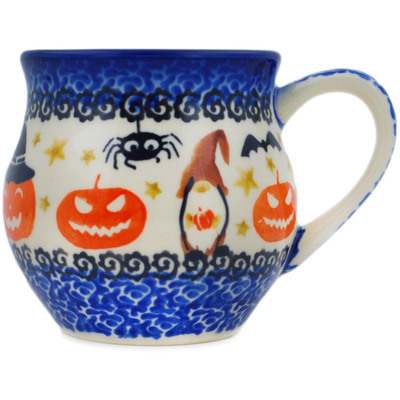 Polish Pottery Bubble Mug 8 oz Harvest Haunt