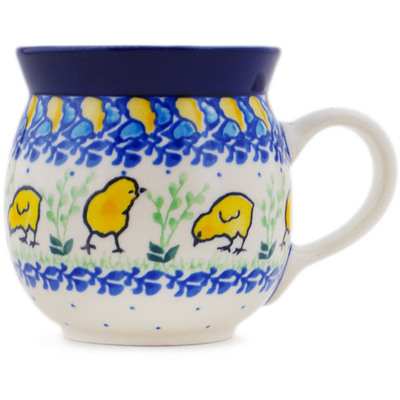 Polish Pottery Bubble Mug 8 oz Hatched