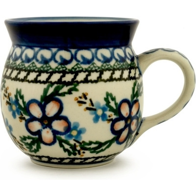 Polish Pottery Bubble Mug 8 oz Lancaster Rose