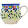 Polish Pottery Bubble Mug 8 oz Long-stemmed Beauties