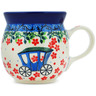 Polish Pottery Bubble Mug 8 oz Magical Carriage