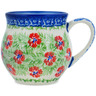 Polish Pottery Bubble Mug 8 oz Midsummer Bloom