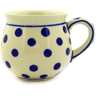 Polish Pottery Bubble Mug 8 oz Polka Dot