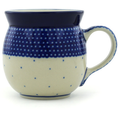 Polish Pottery Bubble Mug 8 oz Polka Dot Sprinkles UNIKAT