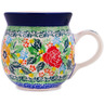 Polish Pottery Bubble Mug 8 oz Rosey Days UNIKAT