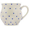 Polish Pottery Bubble Mug 8 oz Simple Love