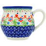 Polish Pottery Bubble Mug 8 oz Spring Flowers