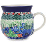 Polish Pottery Bubble Mug 8 oz Springtime Splendor UNIKAT