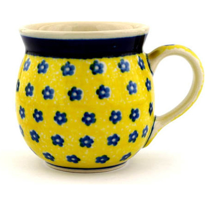 Polish Pottery Bubble Mug 8 oz Sunshine