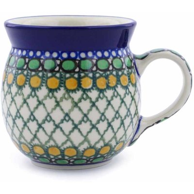 Polish Pottery Bubble Mug 8 oz Tranquility UNIKAT