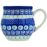 Polish Pottery Bubble Mug 8 oz Tribal Blue