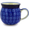 Polish Pottery Bubble Mug 8 oz Winter Daisies