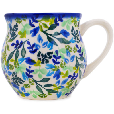Polish Pottery Bubble Mug 8 oz Zesty Zielony