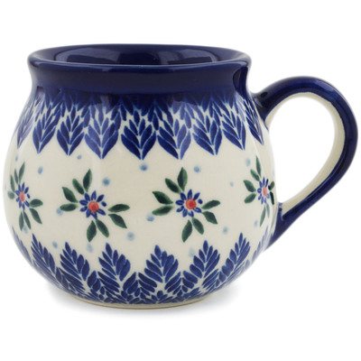 Polish Pottery Bubble Mug 9 oz Passiflora Winter Dream UNIKAT