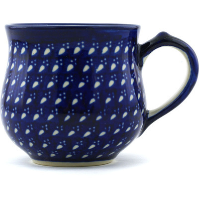 Polish Pottery Bubble Mug Small Bear Paws
