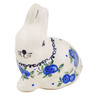 Polish Pottery Bunny Figurine 3&quot; Lovely Blueberries