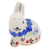 Polish Pottery Bunny Figurine 3&quot; Sweet Day