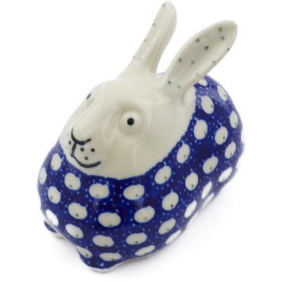 Polish Pottery Bunny Figurine 4&quot; Stepping Stones