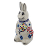 Polish Pottery Bunny Figurine 5&quot; Kismet Red