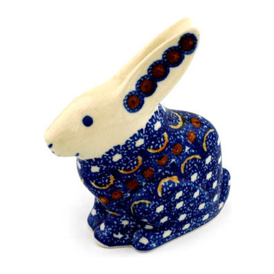 Polish Pottery Bunny Figurine 5&quot; Odysseus