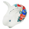 faience Bunny Figurine 6&quot; Little Flower Patch
