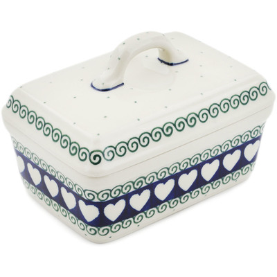 Polish Pottery Butter box Light Hearted