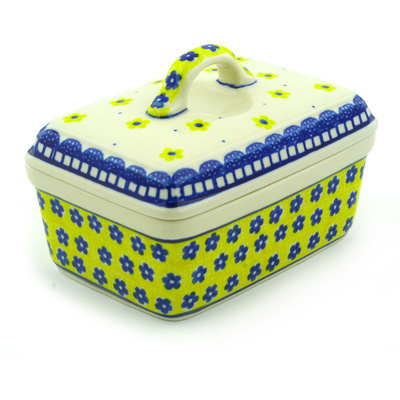 Polish Pottery Butter box Sunshine