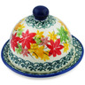 Polish Pottery Butter Dish 4&quot; Fall Vibes