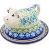 Polish Pottery Butter Dish 5&quot; Top Of The Morning UNIKAT