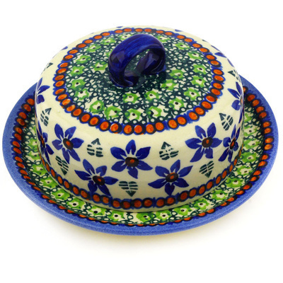 Polish Pottery Butter Dish 6"