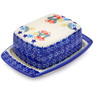 Polish Pottery Butter Dish 6&quot; Wreath Of Bealls