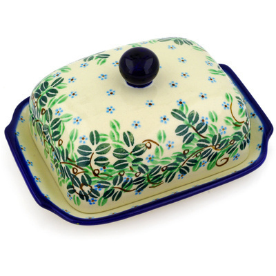 Polish Pottery Butter Dish 7&quot;