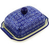 Polish Pottery Butter Dish 7&quot; Night Sky