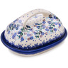 Polish Pottery Butter Dish 7&quot; Stormy Vines UNIKAT