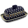 Polish Pottery Butter Dish 8&quot; Mosquito