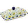 Polish Pottery Butter Dish 9&quot; Easter Day