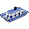 Polish Pottery Butter Dish 9&quot;