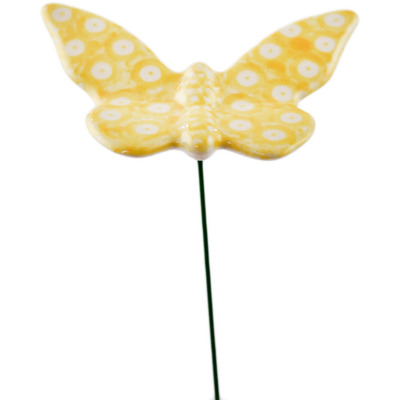 Polish Pottery Butterfly Figurine 14&quot; Sunlight UNIKAT