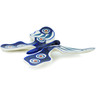Polish Pottery Butterfly Figurine 4&quot; Peacock