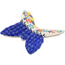 Polish Pottery Butterfly Figurine 4&quot; Spring Flower Ring