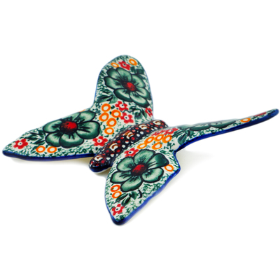 Polish Pottery Butterfly Figurine 5&quot; Bloom &amp; Wild UNIKAT