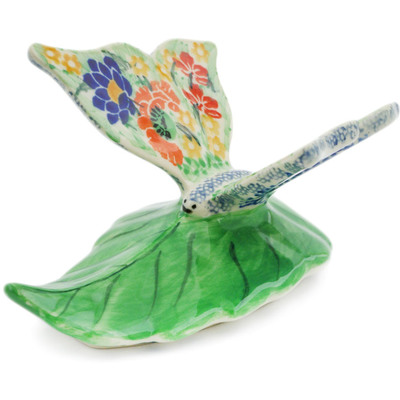 Polish Pottery Butterfly Figurine 5&quot; Dream Bouquet UNIKAT