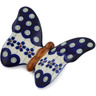 Polish Pottery Butterfly Figurine 5&quot; Flowering Peacock