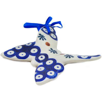 Polish Pottery Butterfly Figurine 5&quot; Mosquito