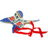 Polish Pottery Butterfly Figurine 5&quot; Red Cornflower